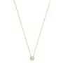 Gelin 14k Yellow Gold Cubic Zirconia Round Solitaire Pendant Chain Necklace for Women, Mothers Day Fine Jewelry Gift, 18 inch Gelin 14k Yellow Gold Cubic Zirconia Round Solitaire Pendant Chain Necklace for Women, Mothers Day Fine Jewelry Gift, 18 inch