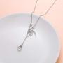 S925 Sterling Silver Large Dragonfly Pendant Long Sweater Necklace 26 Inch Chain for Women Teen Girls Birthday Gifts Jewelry