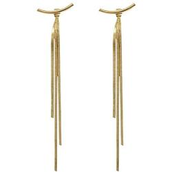 Fashion Long Gold Earrings for Women Charming Lady Party Fringe Earrings Korean Style Jewelry Gifts