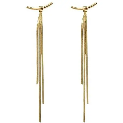 Fashion Long Gold Earrings for Women Charming Lady Party Fringe Earrings Korean Style Jewelry Gifts