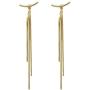 Fashion Long Gold Earrings for Women Charming Lady Party Fringe Earrings Korean Style Jewelry Gifts