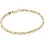 Miabella Solid 18K Gold or Rhodium Plated 925 Sterling Silver Italian 2.5mm Franco Square Box Link Chain Bracelet for Men Women 7, 8 Inch Made in Italy