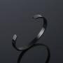 Molike Inspiring Luke 1:37 Bible Verse Stainless Steel Cuff Bangle Bracelet Christian Gift for Men Women