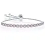 925 Sterling Silver Italian Rhodium Plated 4mm January/February/March/April/May/June/July/August/September/October/November/December Birthstone Swarovski Element Adjustable Bracelet 925 Sterling Silver Italian Rhodium Plated 4mm January/February/March/April/May/June/July/August/September/October/November/December Birthstone Swarovski Element Adjustable Bracelet
