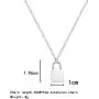 YOOE Cute Silver Lock Necklace for Women.Punk Metal Padlock Y Pendant Necklace,Geometric Lock Type Choker Egirl Necklace Girl Aesthetic Jewelry