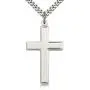Heartland Classic High Polish Cross Sterling Silver Pendant for Men USA Made