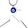 ANDICEQY Lucky Blue Eye Necklace Evil Eye Pendant Necklace Turkish Evil Eye for Protection and Blessing for Men Women