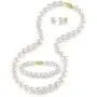 Freshwater Cultured Pearl Necklace Set for Women Includes Bracelet and Stud Earrings with 14K Gold - THE PEARL SOURCE