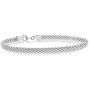 Miabella 925 Sterling Silver Italian 4mm Mesh Link Chain Bracelet for Women Teen Girls 6.5, 7, 7.5, 8 Inch Made in Italy