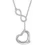 925 Sterling Silver Infinity Love Heart Necklace Anniversary Valentines Day Jewelry Gift for Her Women Girls, 16''+2'' Adjustable Chain. 925 Sterling Silver Infinity Love Heart Necklace Anniversary Valentines Day Jewelry Gift for Her Women Girls, 16''+2'' Adjustable Chain.