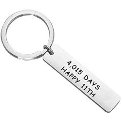 FUSTMW Anniversary Keychain Gifts 8/10/11/19 Year Wedding Couples Keychain Anniversary Jewelry Gifts for Husband Wife