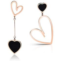 RIMAYZI 14K Gold-Plated Women Earrings, 925 Silver Needle, Dangle Charms, Birthday Gift, Jewelry for Women, Girls, Gift Box