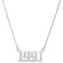 SKQIR Birth Years Number Necklace,Initial Old English Necklace Birthday Gift Charm Friendship Arabic Mumerals Stainless Steel Necklace Jewelry for Women Girl