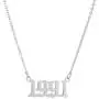 SKQIR Birth Years Number Necklace,Initial Old English Necklace Birthday Gift Charm Friendship Arabic Mumerals Stainless Steel Necklace Jewelry for Women Girl