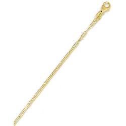 Womens 14K Yellow Gold Paperclip Elongated Open Link Cable Chain Necklace 1.5MM - 6MM, 16'' - 30'', Gold Chain Necklace for Women, Next Level Jewelry