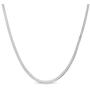 Verona Jewelers Sterling Silver 2.5MM Herringbone Flat Snake Magic Chain -925 Vintage Shiny Chain for Men and Women