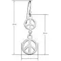 Big Apple Hoops - Mothers Day Jewelry Lightweight Double Peace Sign Drop Dangle Earrings Made from Real Solid 925 Sterling Silver in 3 Color Rose, Silver or Gold with Protective Electrocoated Finish for Anti-Tarnish Big Apple Hoops - Mothers Day Jewelry Lightweight Double Peace Sign Drop Dangle Earrings Made from Real Solid 925 Sterling Silver in 3 Color Rose, Silver or Gold with Protective Electrocoated Finish for Anti-Tarnish