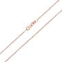 14K Yellow Gold Solid 1mm-2.20mm Diamond Cut Cable Chain with Lobster Claw Clasp | Italian Gold Necklaces | Gold Cable Necklaces for Men and Women