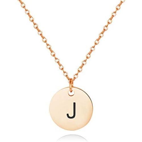 Sereney Initial Necklaces, 18k Gold/Rose-Gold/Silver Plated Engraved Letter Necklace for Women, Gifts for mom, Women Jewelry to Best Friend, Bridesmaid.
