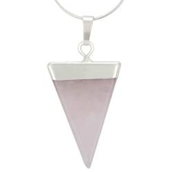 Natural Gemstone Pendant Necklace Healing Crystal Quartz Reiki Chakra Gem Stones 18 Inch Jewelry Women Girls Men Birthday Gifts