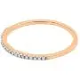 Dazzlingrock Collection 0.10 Carat (ctw) 10K Gold Round White Diamond Ladies Wedding Stackable Band 1/10 CT