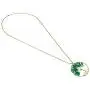 AeraVida Green Quartz Stone Eternal Tree of Life Brass Beads Long Necklace AeraVida Green Quartz Stone Eternal Tree of Life Brass Beads Long Necklace