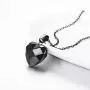 U7 Womens Tiny Heart Necklace Stainless Steel Link Chain 3D Vivid Love Hearts Pendant for Girls Lover, Customizable