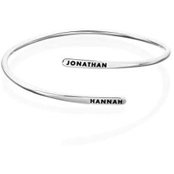 MyNameNecklace Personalized Adjustable Engraved Cuff Bracelet for Woman - Custom Name Jewelry
