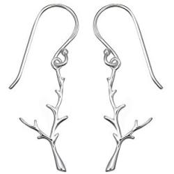 Boma Jewelry Sterling Silver Tree Branch Antler Earrings