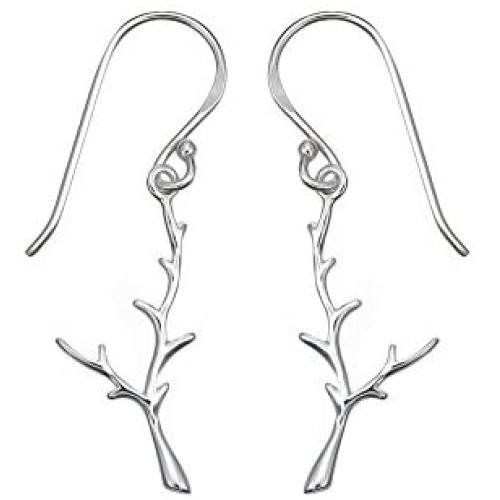 Boma Jewelry Sterling Silver Tree Branch Antler Earrings