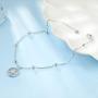 WINNICACA s925 Sterling Silver Compass/Bead/Opal/Turtle/Shell/Unicorn/Infinity/Heart Ankle Bracelets for Women Girls Gifts Birthday Mothers Day Gifts for Her