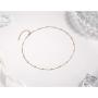 EPIRORA Choker Necklace for Women 925 Sterling Silver Gold Plated Dainty Satellite Bead Chain Pendant Minimalist Jewelry, 16+2''