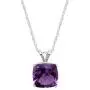 Cushion-Cut Birthstone Pendant Necklace in 14K Gold Cushion-Cut Birthstone Pendant Necklace in 14K Gold