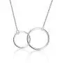 SOUHONEY Mother Daughter Necklace-2 Interlocking Infinity Necklaces for Women, Sterling Silver Necklaces for Mother Daughter, Valentines-Day Jewelry for her Birthday Gift with Lovely Card