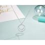 Sister Gifts from Sister, Jewelry,Double Rings Infinity Necklace Best Friend Birthday Gifts