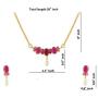 Efulgenz Gold Tone Indian Bollywood Ethnic American Diamond Traditional Pendant Necklace with Chain and Earrings Jewelry for Girls/Women