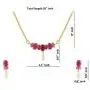 Efulgenz Gold Tone Indian Bollywood Ethnic American Diamond Traditional Pendant Necklace with Chain and Earrings Jewelry for Girls/Women