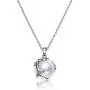 Sterling Silver Pearl Necklace Simple Leaf Gifts for Women Girls, 12mm Pearl Sterling Silver Pearl Necklace Simple Leaf Gifts for Women Girls, 12mm Pearl