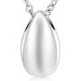 Stainless Steel Little Teardrop Cremation Necklace Ashes Holder Keepsake Urn Jewelry for Women