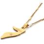 Stainless Steel Somalia Map Flag Gold Color Necklace Africa Map Pendant Jewelry