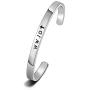 WUSUANED Religious Jewelry WWJD Cross Cuff Bracelet Bangle First Communion Gift