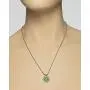Stera Jewelry Antique Style Floral Design Round Gemstone Pendant Sterling Silver Necklace, 20 Inches Stera Jewelry Antique Style Floral Design Round Gemstone Pendant Sterling Silver Necklace, 20 Inches