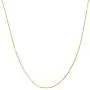 Brights Collection 925 Sterling Silver 0.85MM 18'' Italian Box Chain With 14K Yellow Gold Plated Silver Jewelry Prime Gift for Womens Brights Collection 925 Sterling Silver 0.85MM 18'' Italian Box Chain With 14K Yellow Gold Plated Silver Jewelry Prime Gift for Womens