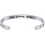Inspirational Cuff Bracelet Gifts for Women Men Hidden Message Mantra Personalized Birthday Bangle Jewelry