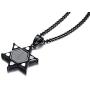 Mealguet Jewelry Stainless Steel Star of David Cubic Zirconia Hexagram Masonic Freemason Pendant Necklace for Men,24'' Chain