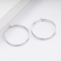 3 Pairs Rose Gold Plated Hoop Earrings for Women Girl Fashion Sensitive Ears