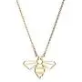 La Menagerie Bee Gold Origami Jewelry - Gold Geometric Chain Necklace – 18 Karat Plated Gold Necklace for Women & Girls – Stylish Bee Pendant Necklace La Menagerie Bee Gold Origami Jewelry - Gold Geometric Chain Necklace – 18 Karat Plated Gold Necklace for Women & Girls – Stylish Bee Pendant Necklace