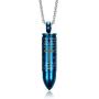 XUANPAI Stainless Steel Lords Prayer Bibe Versr Engraved Bullet Pendant Urn Necklaces for Ashes Holder Keepsake Memorial Jewelry