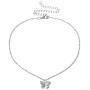 Jeweful Butterfly Necklace Y Pendant Simple Cute Necklaces Long Multilayer Chain Fashion Jewelry Women Girls Gift for Her