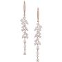 SWEETV Long Marquise Wedding Birdal Earrings for Brides, Bridesmaid, Crystal Chandelier Dangle Earrings for Women Prom